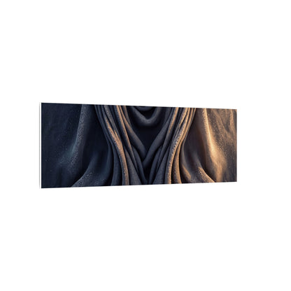 Moody Silk Drape Canvas Art - Shadow Zen Dark Japandi