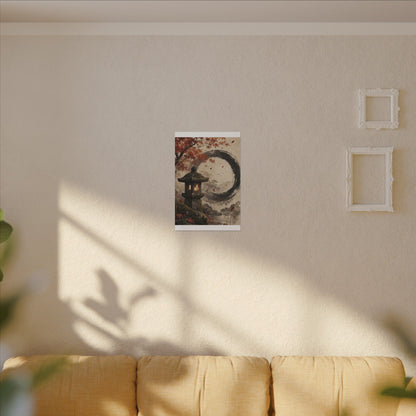 Ma Stone Lantern Canvas Art - Zen Enso