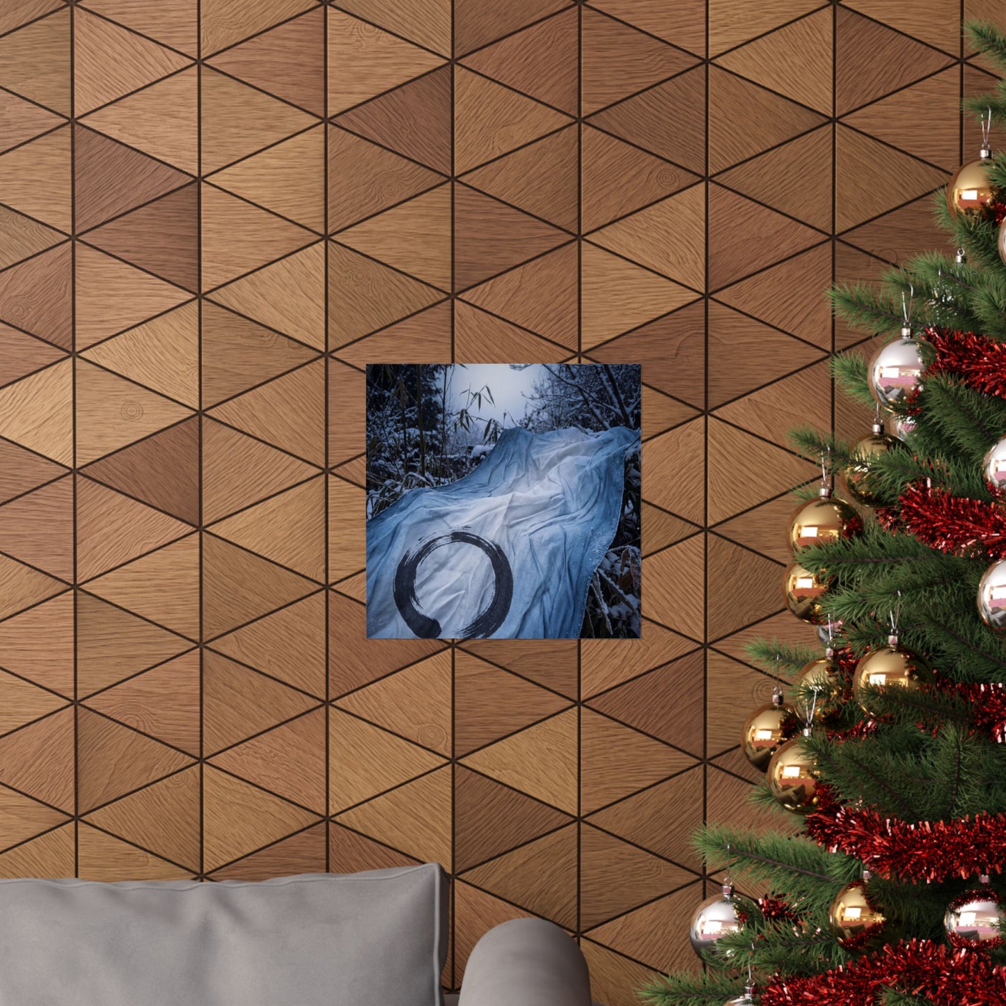 Silk Drape Winter Wall Art Print | Zen Serene Design