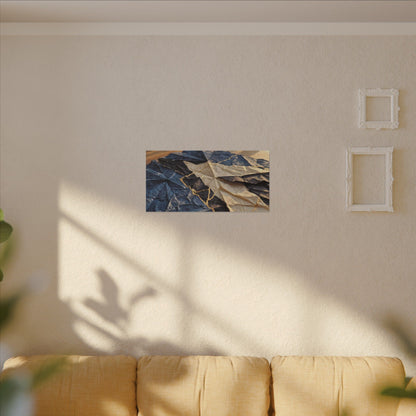 Golden Hour Paper Fold Canvas Art - Kintsugi Ma