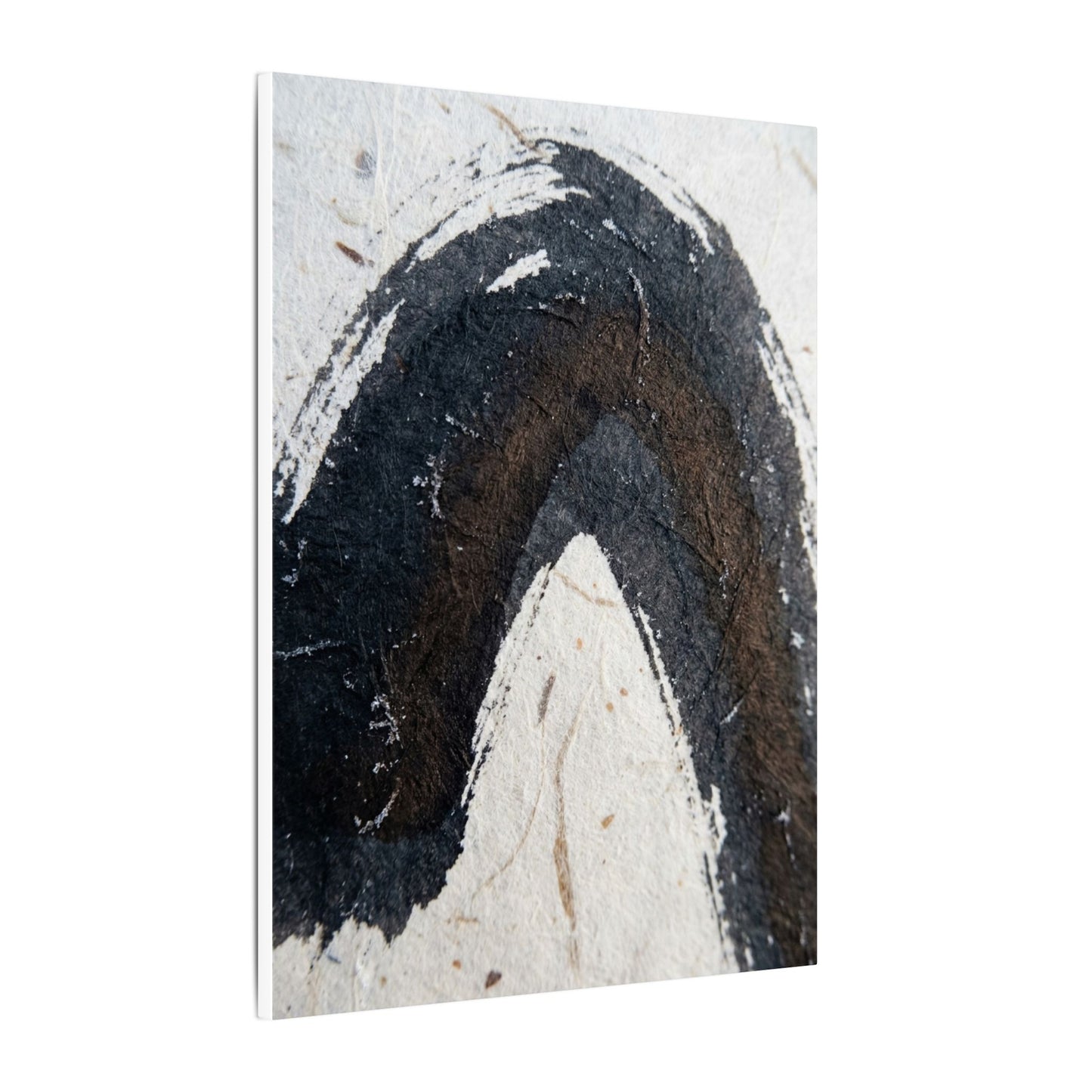 Moody Ink Brushstroke Canvas Art - Moody Minimal Dark Japandi
