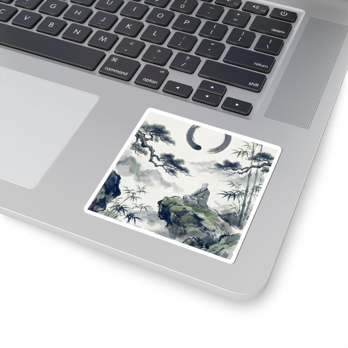 Zen Sumi-e Sticker Art Print