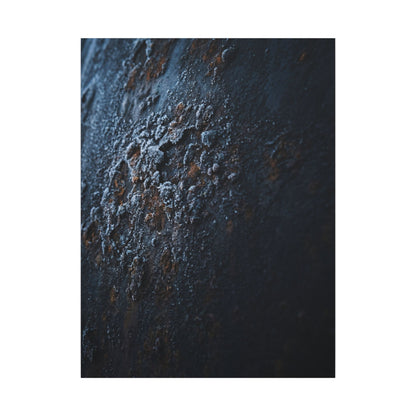 Rust Patina Canvas Art | Winter Dark Japandi Shadow Zen Art