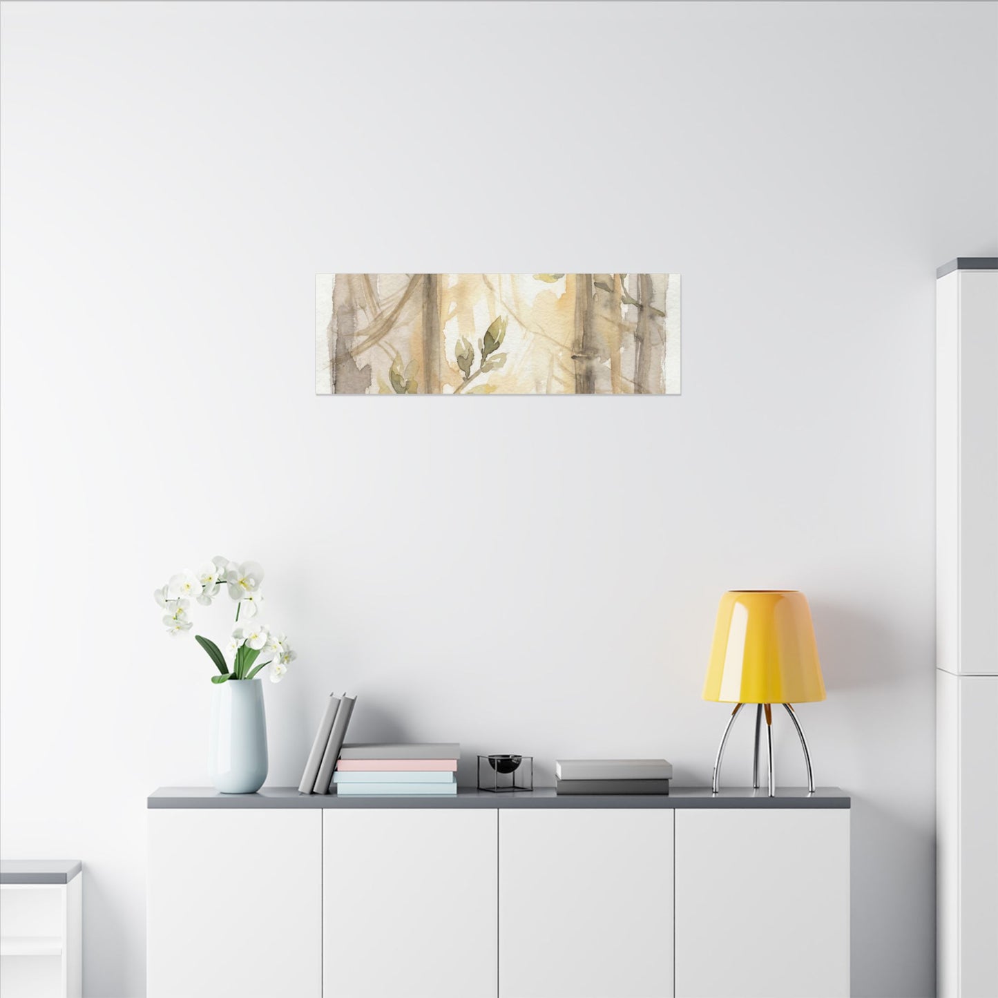 Shoji Screen Spring Canvas Art | Japandi Cozy Design