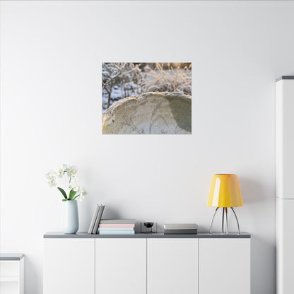 Ceramic Bowl Canvas Art | Winter Japandi Minimal Line Art