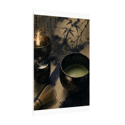 Ma Tea Ceremony Canvas Art - Zen Sumi E