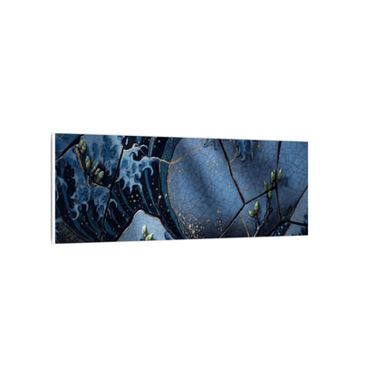 Ocean Wave Spring Canvas Art | Kintsugi Artful Design