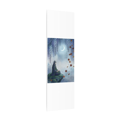 Zen Wisteria in Moonlight | Ukiyo E Inspired Canvas Art Art Print
