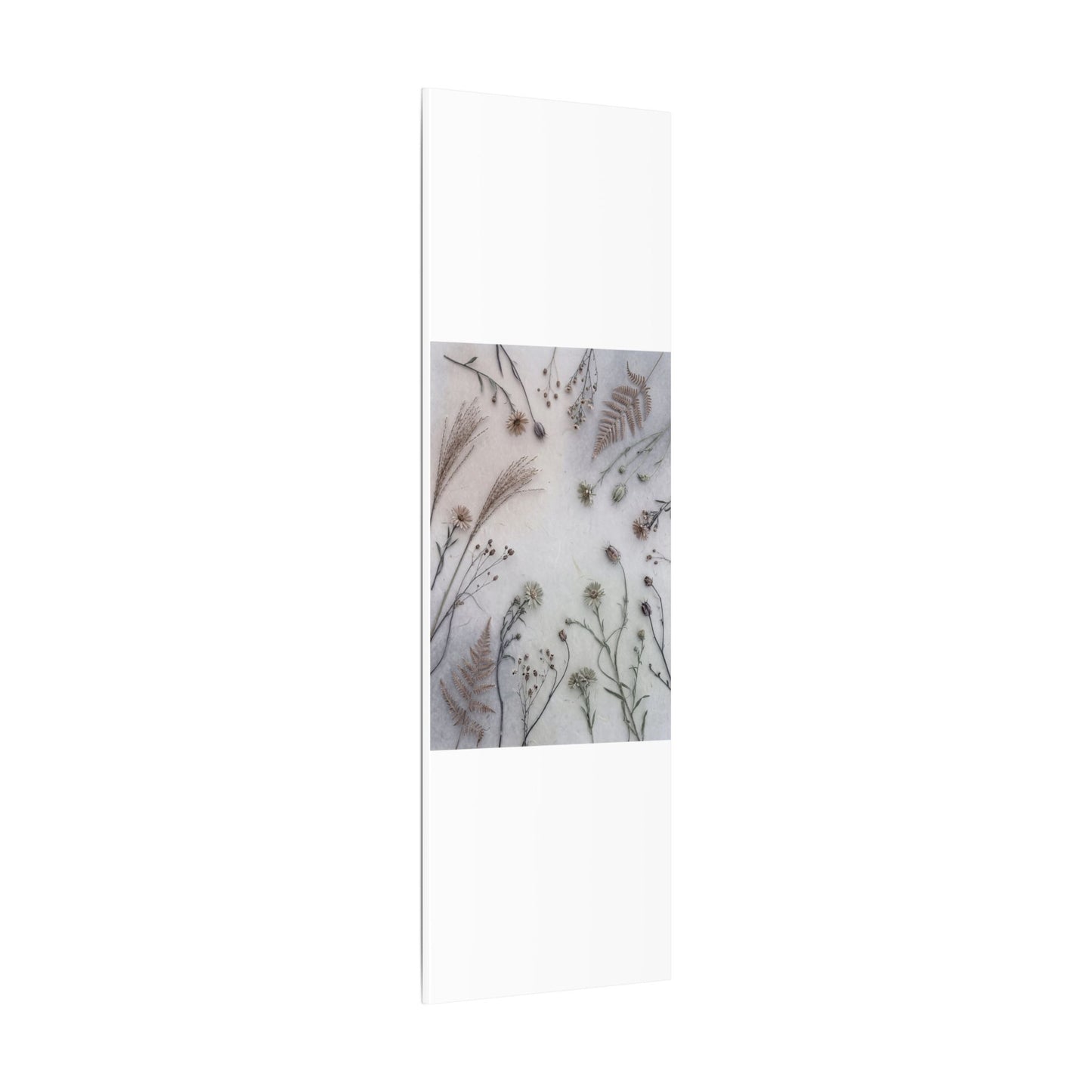 Dried Flowers Japanese Pattern Canvas Art | Elegant Japandi Art