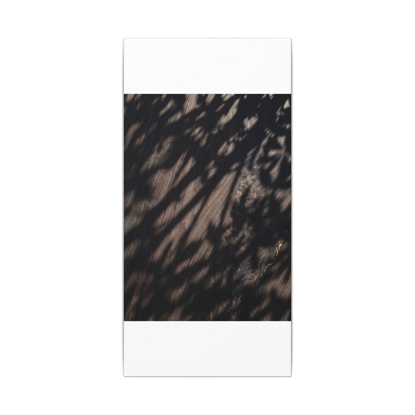 Shadow Play Summer Canvas Art | Dark Japandi Moody Design