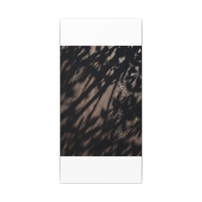 Shadow Play Summer Canvas Art | Dark Japandi Moody Design