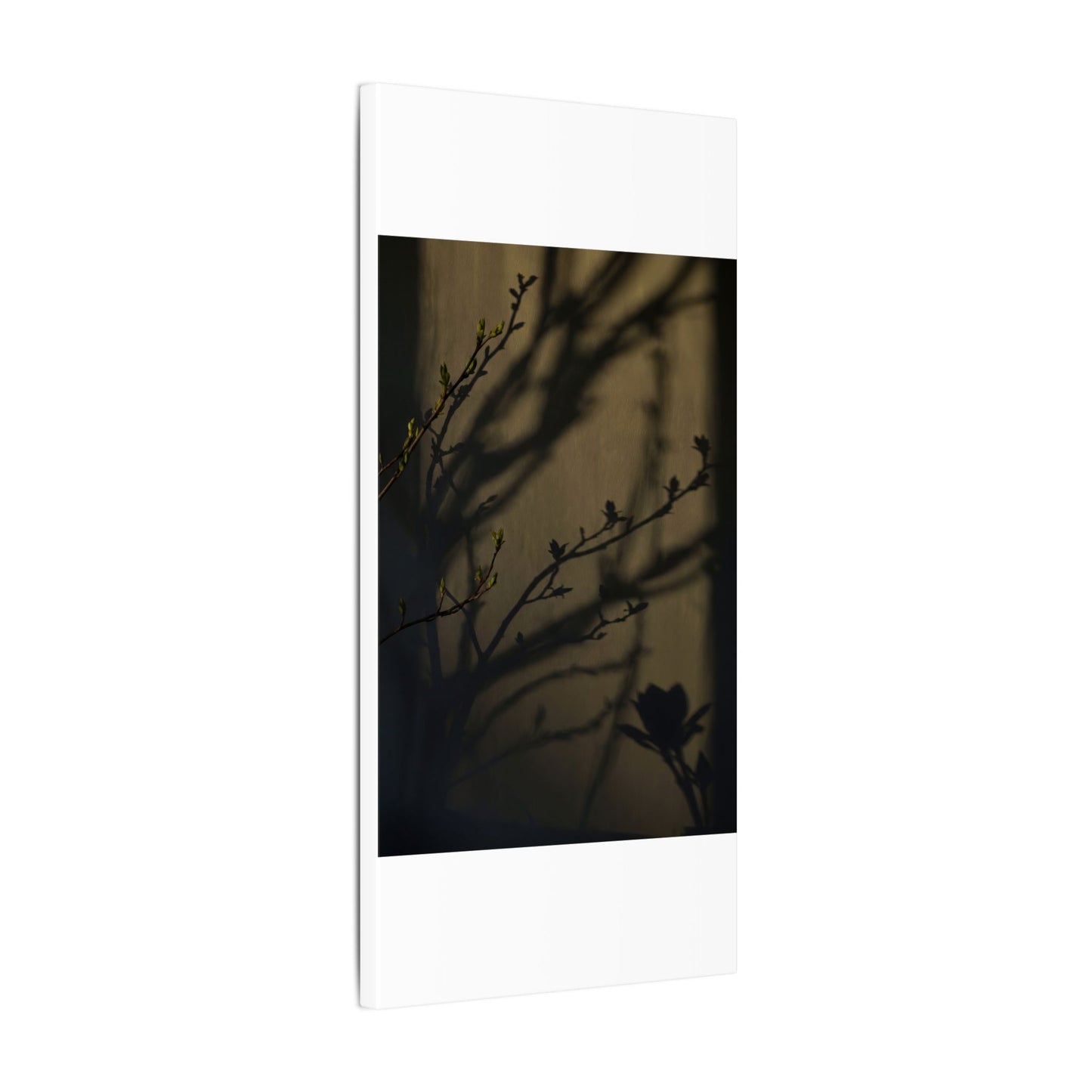 Seijaku Shadow Play Canvas Art - Dark Japandi Charcoal Ink