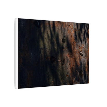Rust Patina Shadow Zen Canvas Art | Luxurious Dark Japandi Art