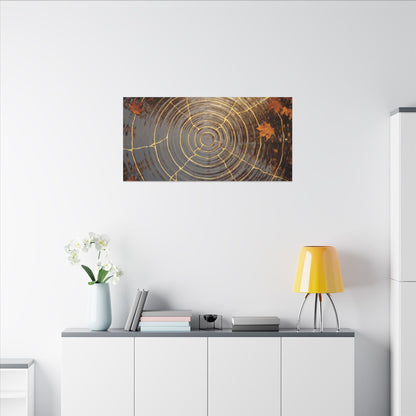 Artful Water Ripple Canvas Art - Gold Vein Kintsugi