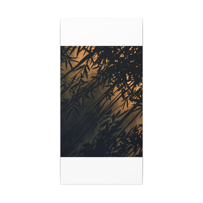 Sophisticated Shadow Play Canvas Art - Shadow Zen Dark Japandi