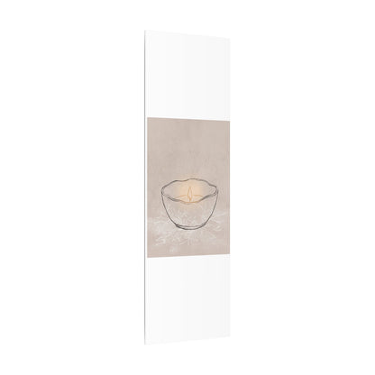 Ceramic Bowl Minimal Line Canvas Art | Neutral Japandi Art
