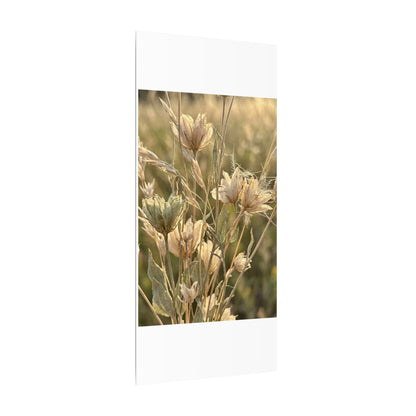 Summer Dried Flowers Minimal Line Canvas Art | Cozy Decor
