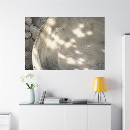 Ceramic Bowl Watercolor Canvas Art | Warm Japandi Art