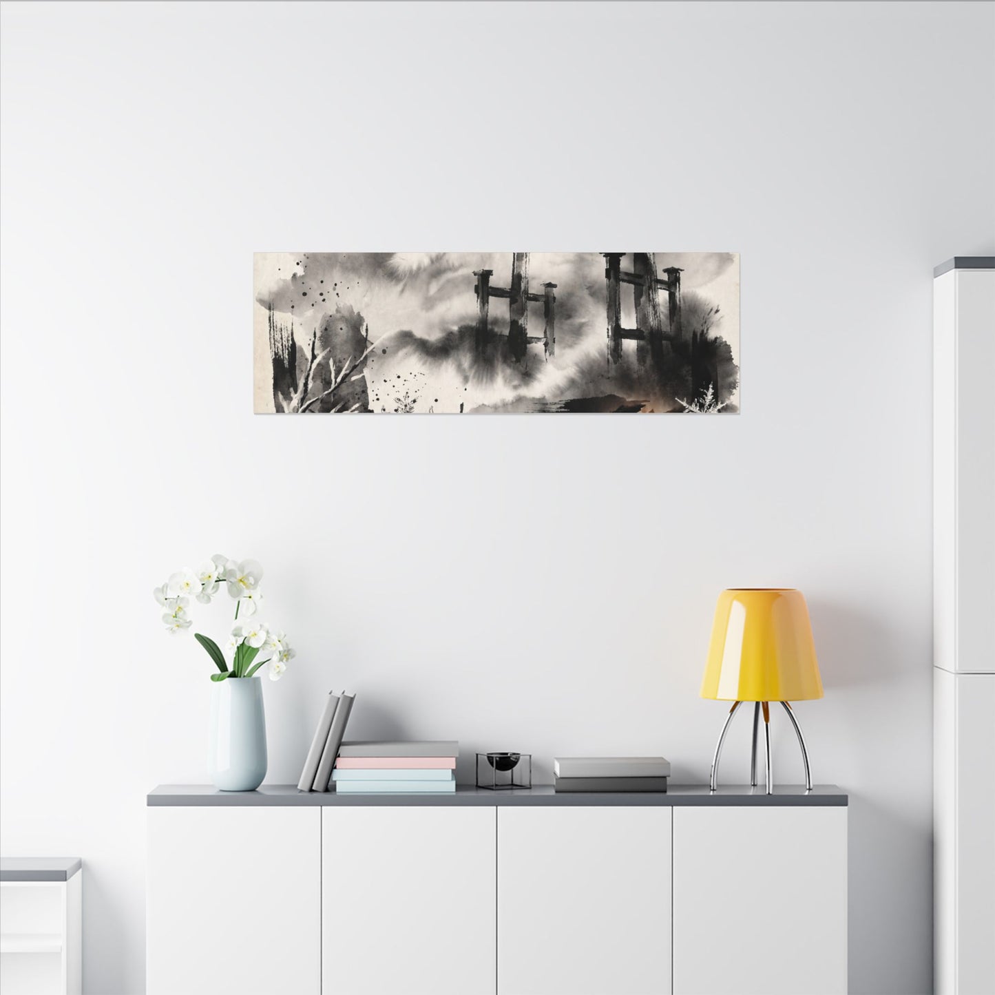 Candlelight Torii Gate Canvas Art - Zen Datsuzoku