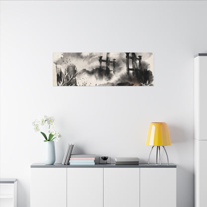 Candlelight Torii Gate Canvas Art - Zen Datsuzoku