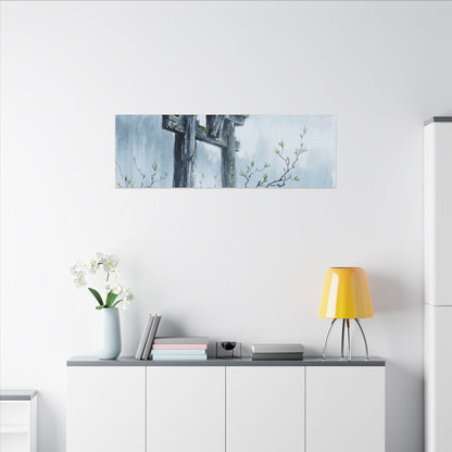 Torii Gate Canvas Art | Spring Zen Sumi E Art