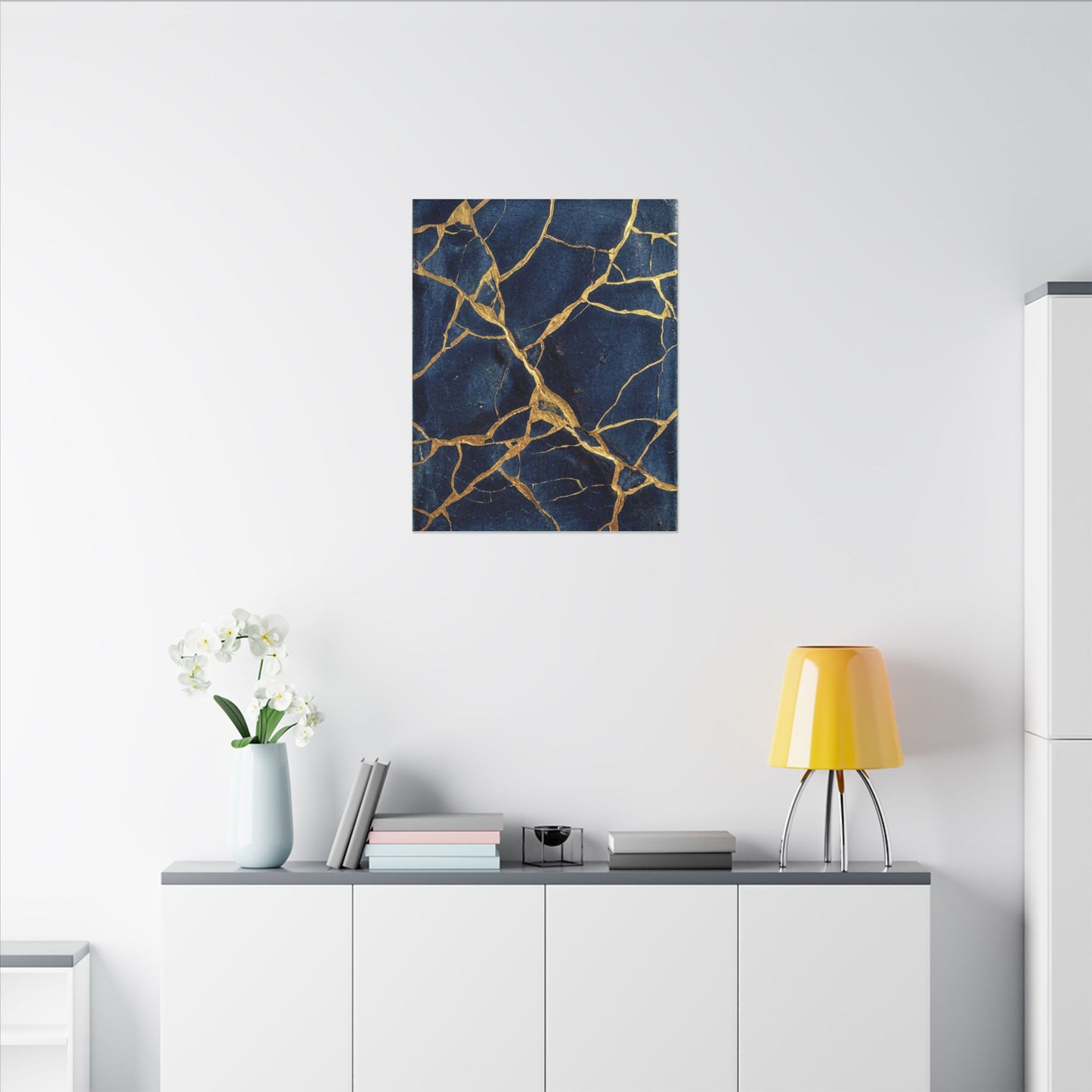Kintsugi Crackle Canvas Art