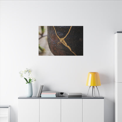 Dawn Tea Ceremony Canvas Art - Kintsugi Mono No Aware