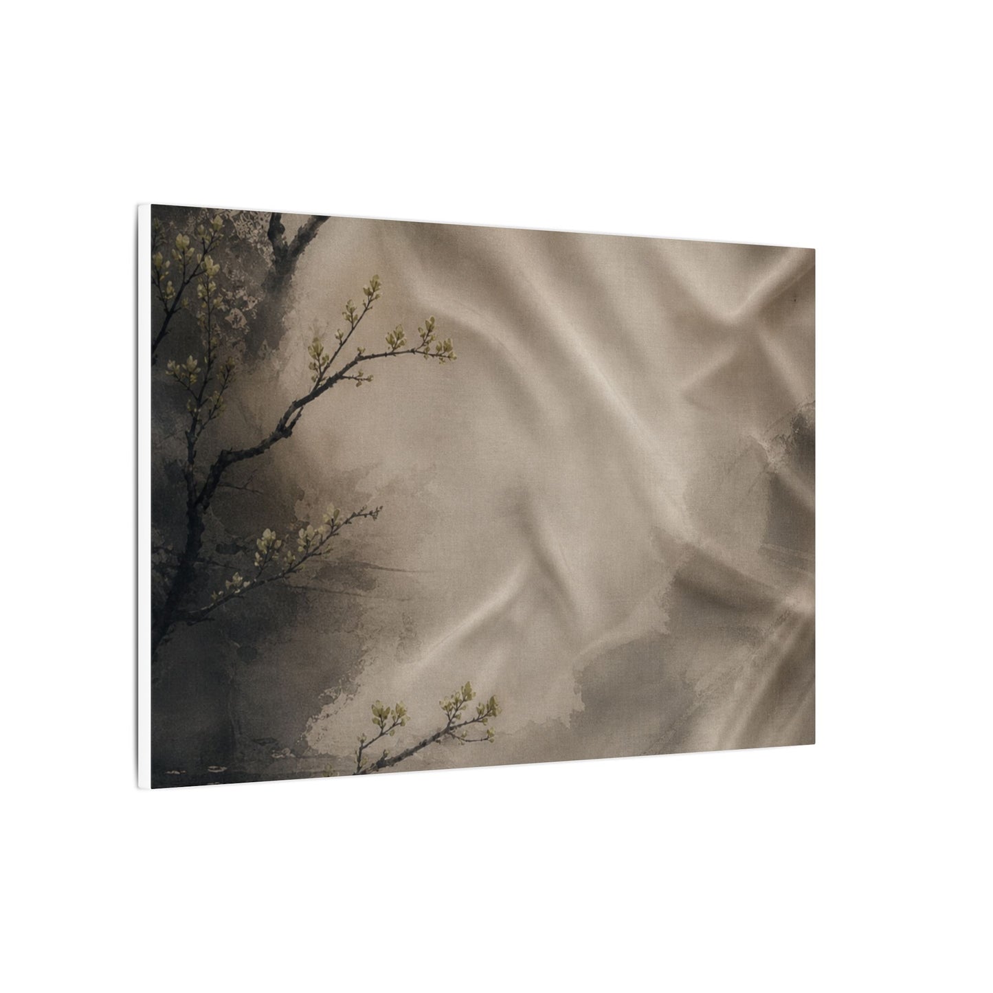 Silk Drape Canvas Art | Spring Japandi Japanese Pattern Art