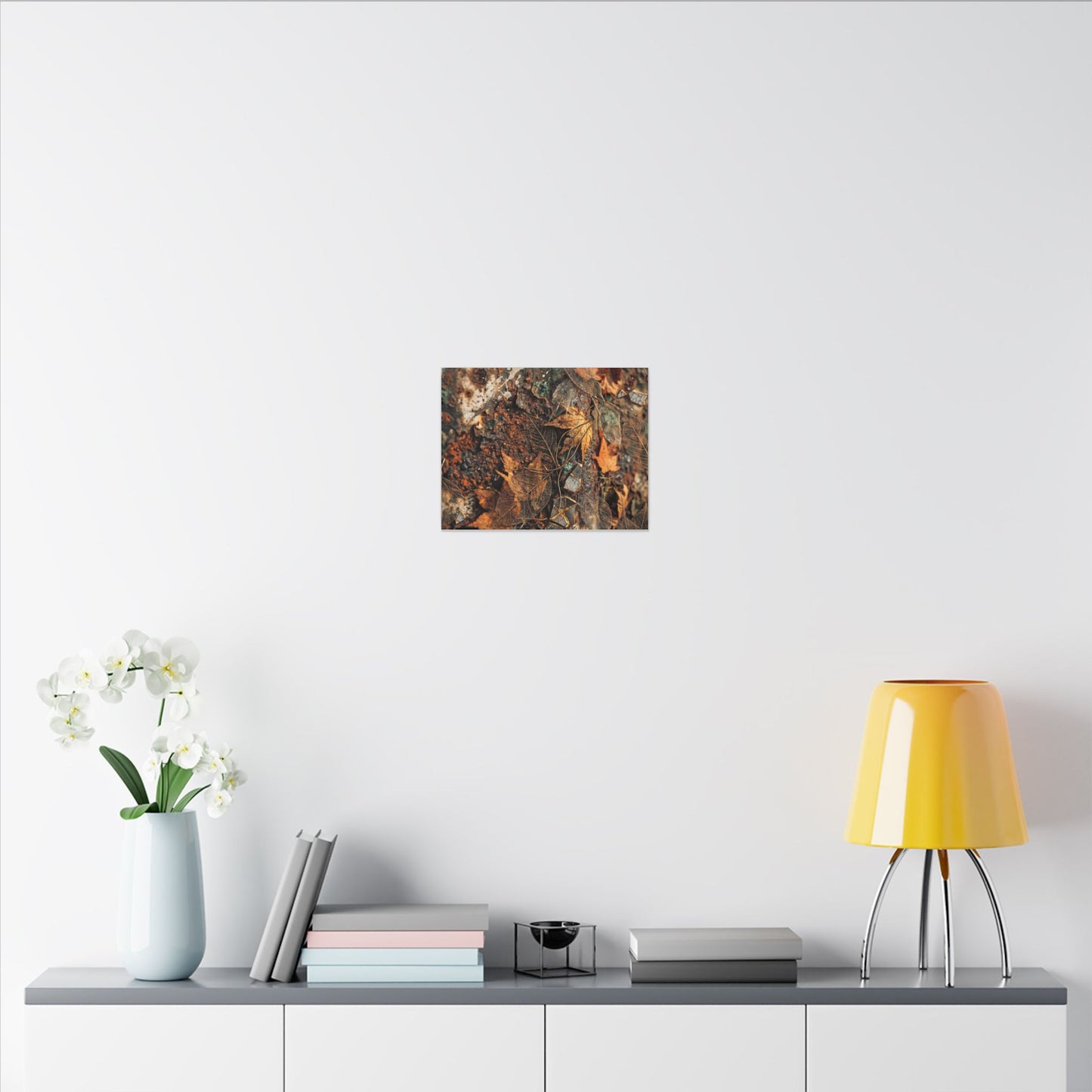Rust Patina Canvas Art | Autumn Japandi Texture Art