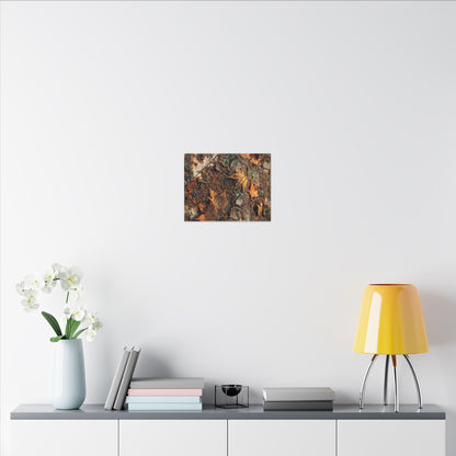 Rust Patina Canvas Art | Autumn Japandi Texture Art