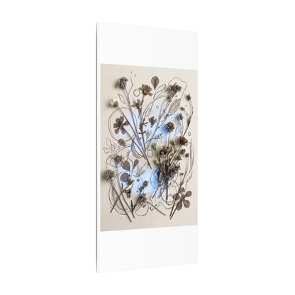 Dried Flowers Minimal Line Canvas Art | Elegant Japandi Art