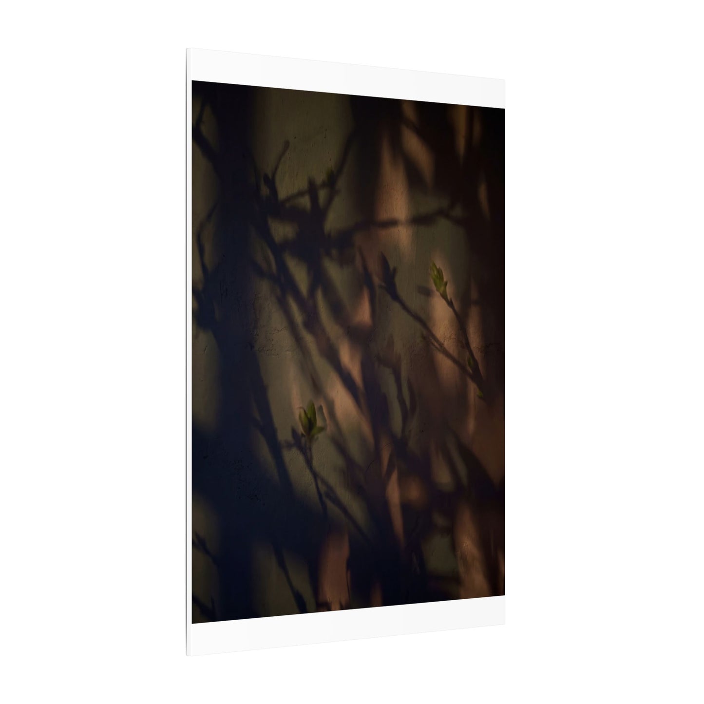 Candlelight Shadow Play Canvas Art - Dark Japandi Shibui