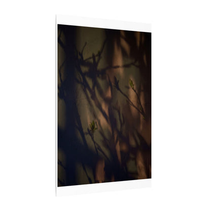 Candlelight Shadow Play Canvas Art - Dark Japandi Shibui