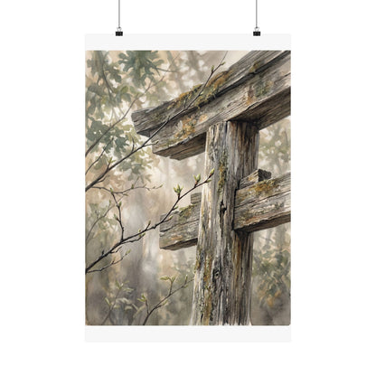 Torii Gate Spring Wall Art Print | Japandi Neutral Design