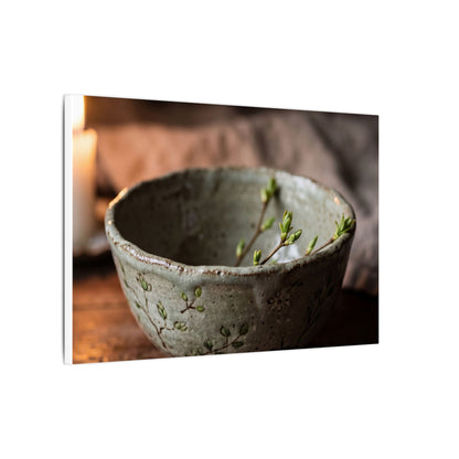 Ceramic Bowl Spring Canvas Art | Japandi Neutral Design