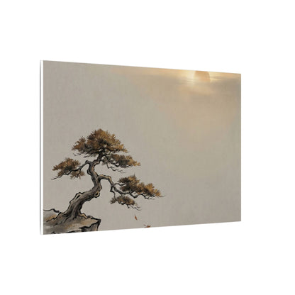 Pine Tree Canvas Art | Autumn Zen Karesansui Art