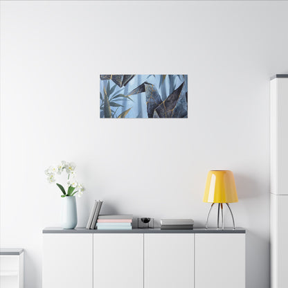Paper Fold Canvas Art | Summer Kintsugi Crackle Gold Art