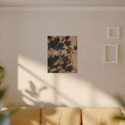 Cozy Shadow Play Canvas Art - Texture Japandi