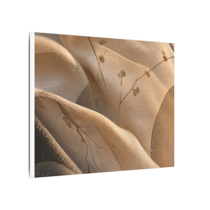 Japandi Silk Drape in Golden Hour | Japanese Pattern Canvas Art