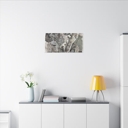 Japandi Fern Unfurling in Overcast | Texture Canvas Art