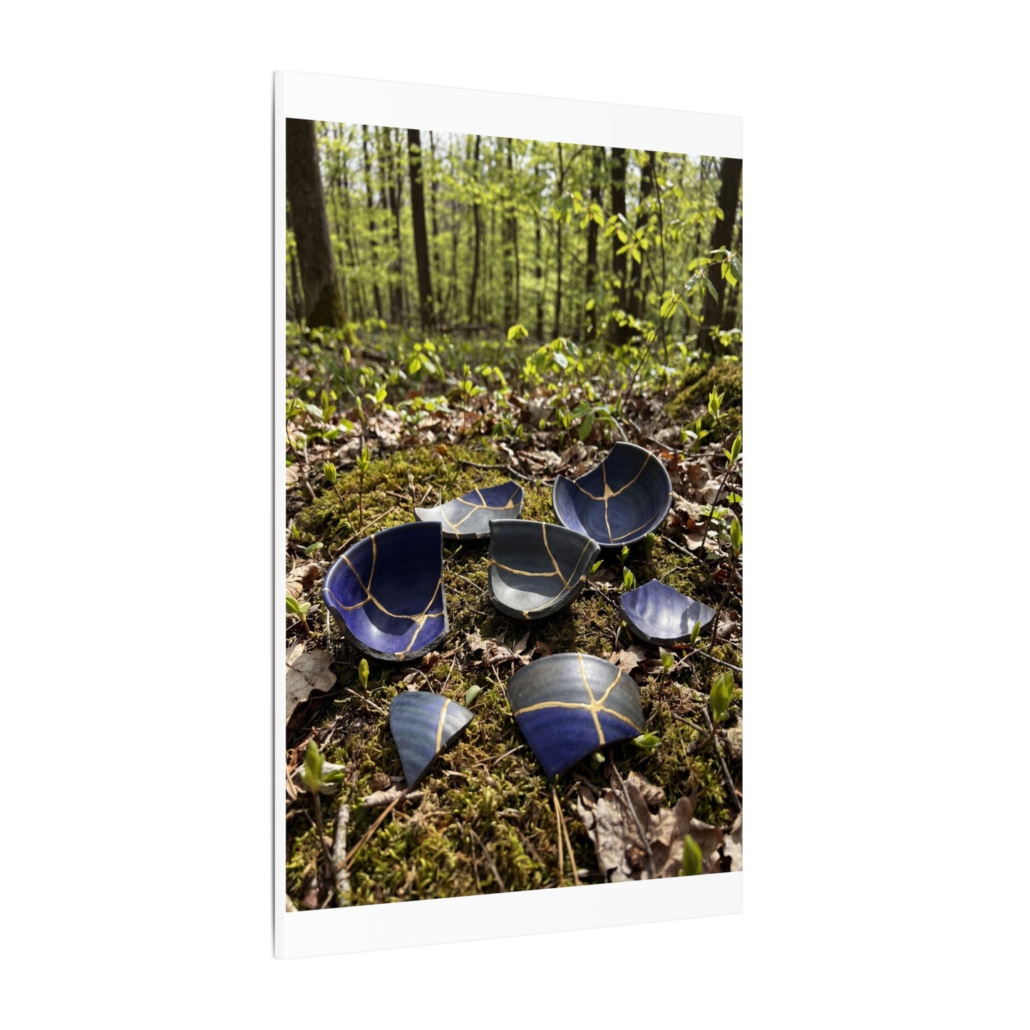Philosophical Broken Pottery Canvas Art - Broken Beauty Kintsugi