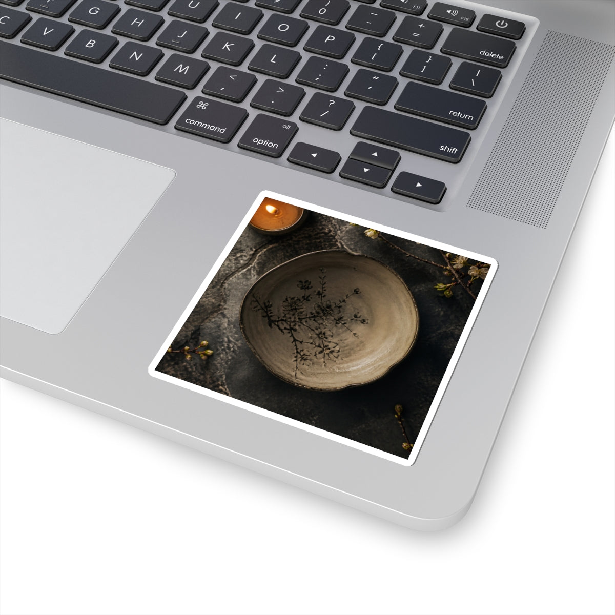 Ceramic Bowl Spring Sticker | Japandi Neutral Design