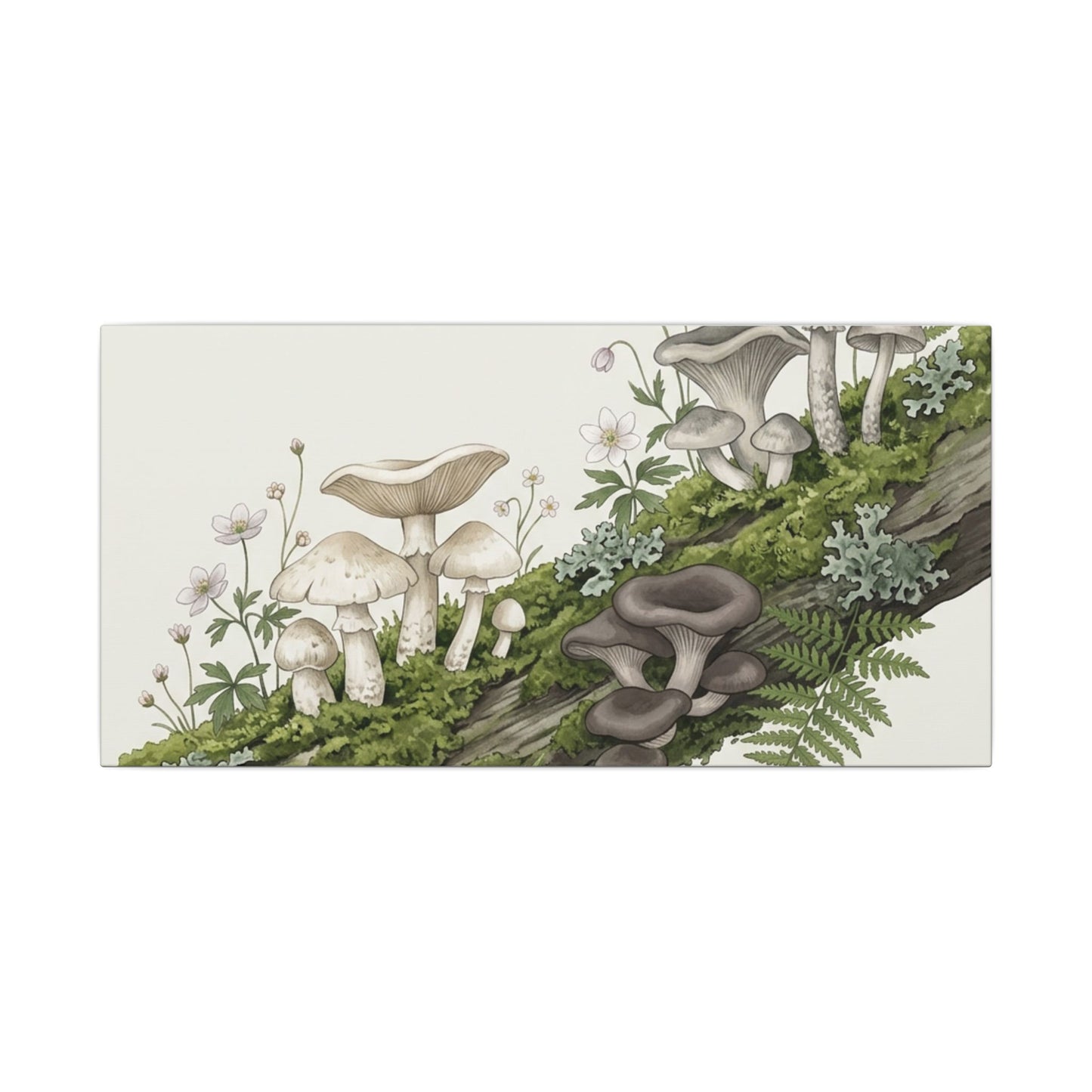 Dried Flowers Spring Canvas Art | Japandi Neutral Design