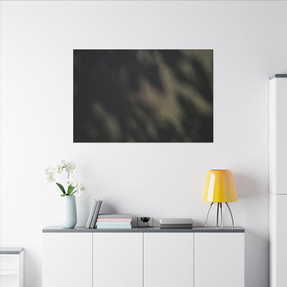 Dappled Shadow Play Canvas Art - Dark Japandi Ma
