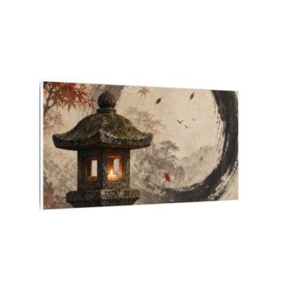 Ma Stone Lantern Canvas Art - Zen Enso