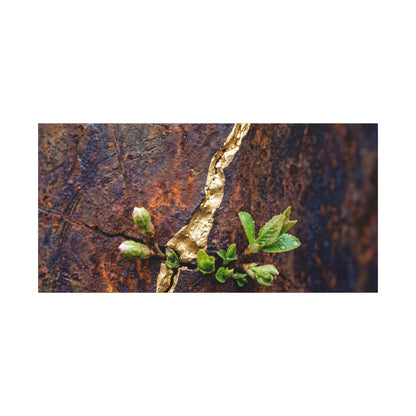 Overcast Rust Patina Canvas Art - Kintsugi Datsuzoku