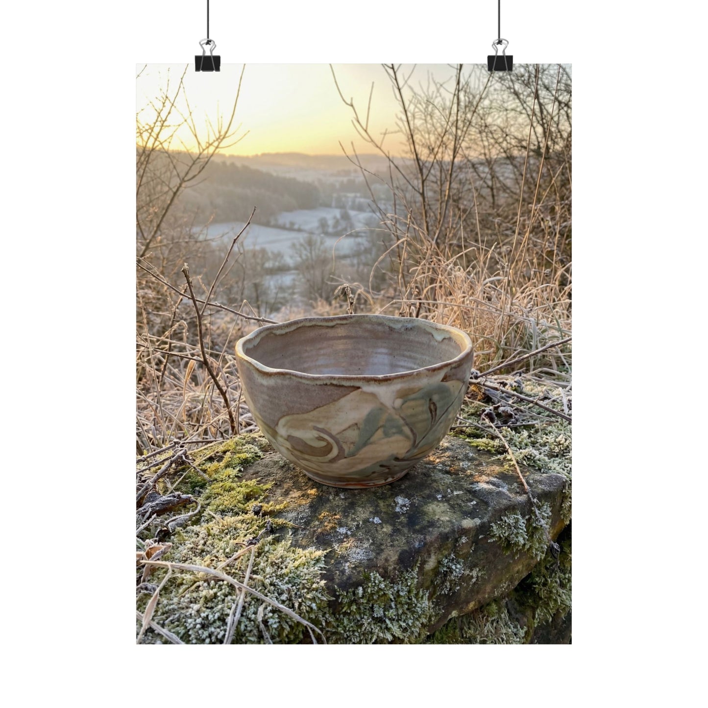 Shibui Ceramic Bowl Wall Art Print - Japandi Japanese Pattern Art Print