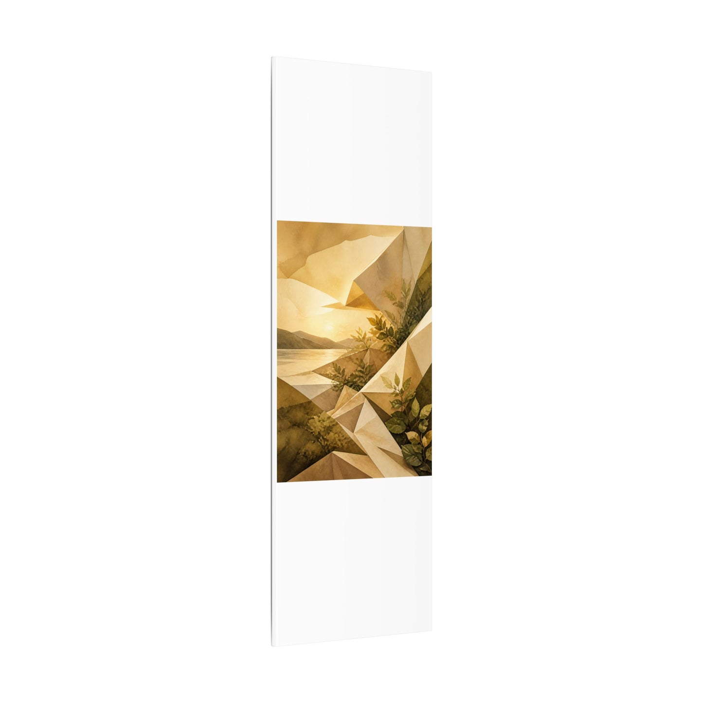 Golden Hour Paper Fold Canvas Art - Japandi Ma