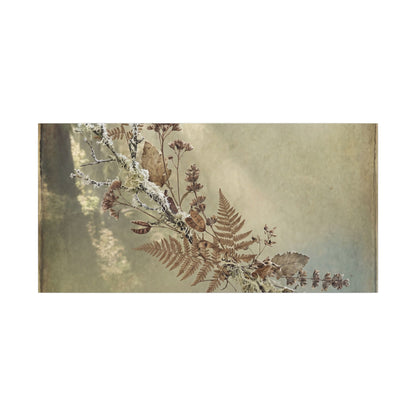 Winter Dried Flowers Forest Whimsy Canvas Art | Earthy Decor