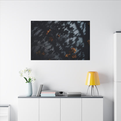 Autumn Shadow Play Shadow Zen Canvas Art | Atmospheric Decor